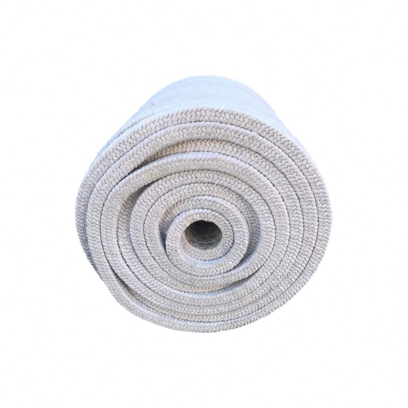 Non-Toxic Harmless Round Ceramic Fiber Fire Escape Twisted Rope Diameter 80mm For Fire Shutter Door