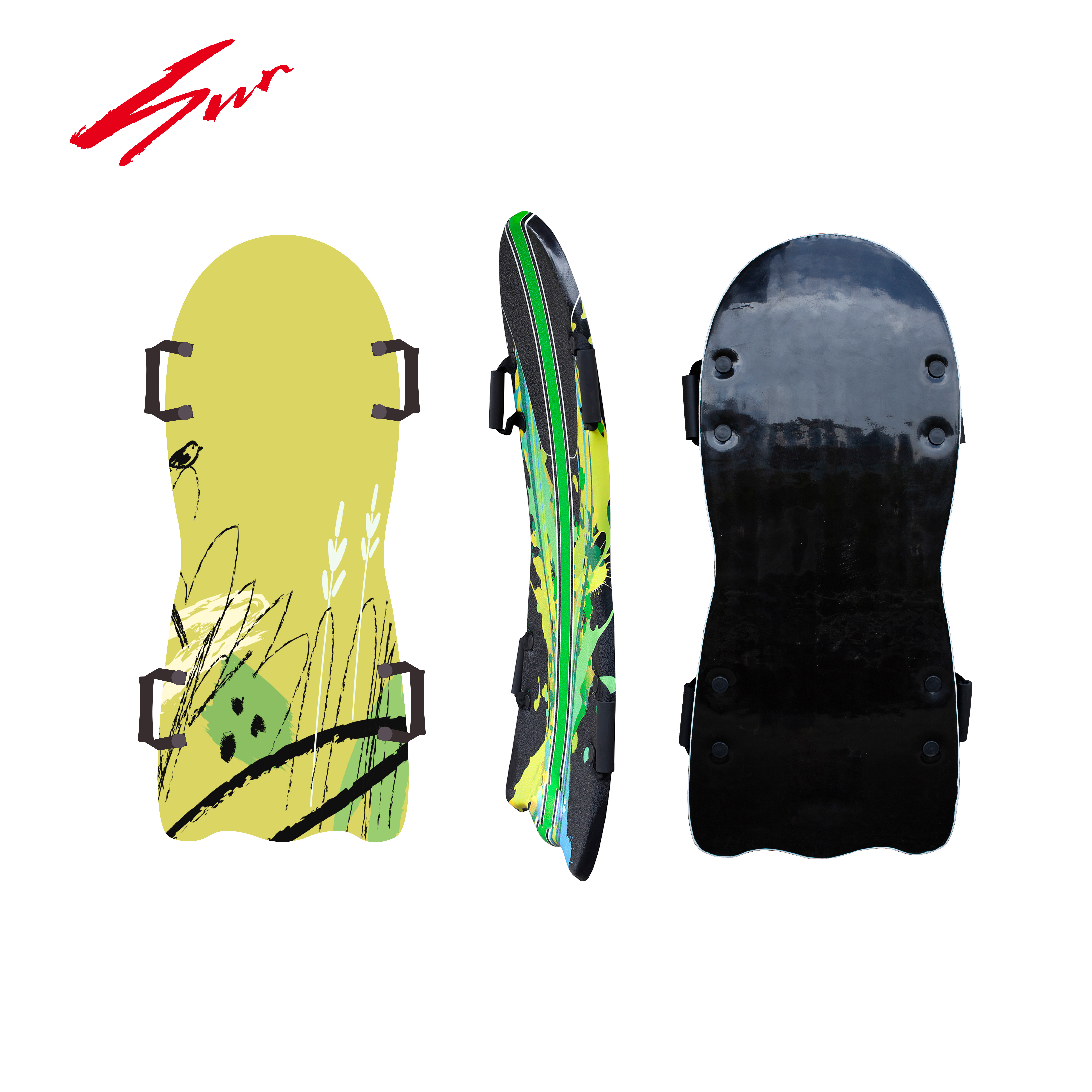 Winter Sport Toy Slider Sledsnow Sled Snow Boarding Animal Skiing Sled Soft Durable Foam