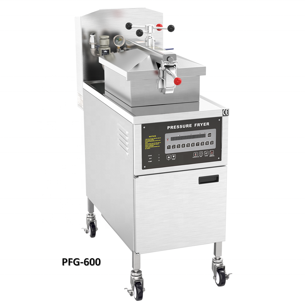 Cnix PFE-800 PFG-800 электрический регулятор давления газа фритюрница с двумя решетками 304 из нержавеющей стали 25L промышленный встроенный фильтр глубокой вакуумная машина для жарки