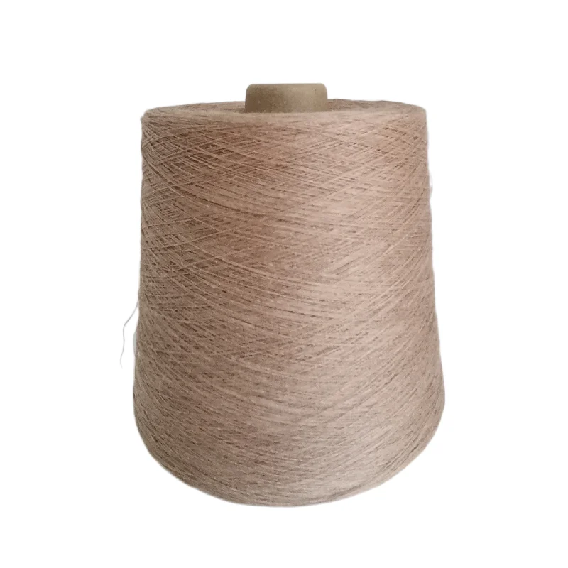 Environmental Health 100% Linen Yarn 14S Khaki Viscose Breathable Blended Yarn Merino Wool Knitting Yarn For Knitting