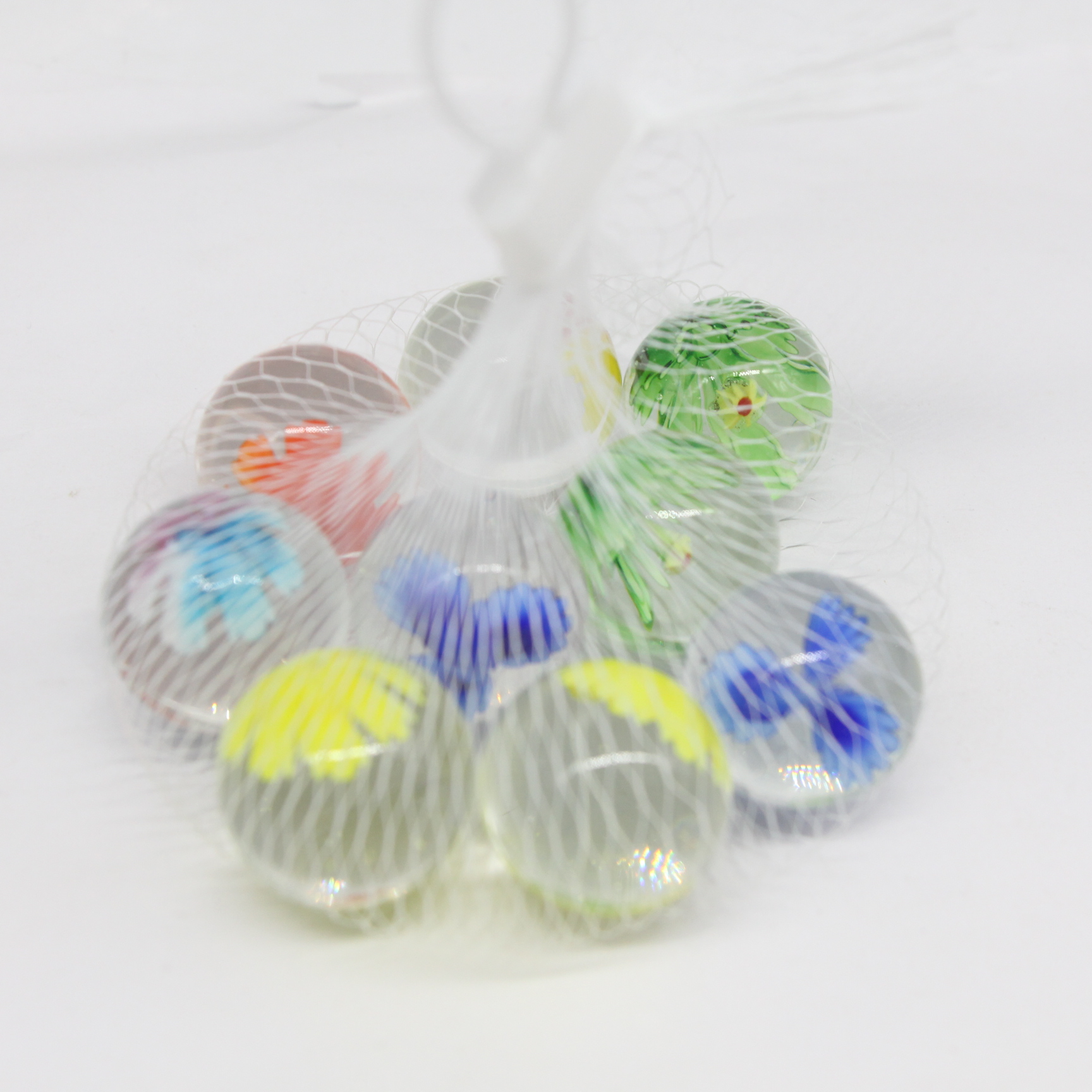 25mm inner flower design mix handmade lampwork glass marbles