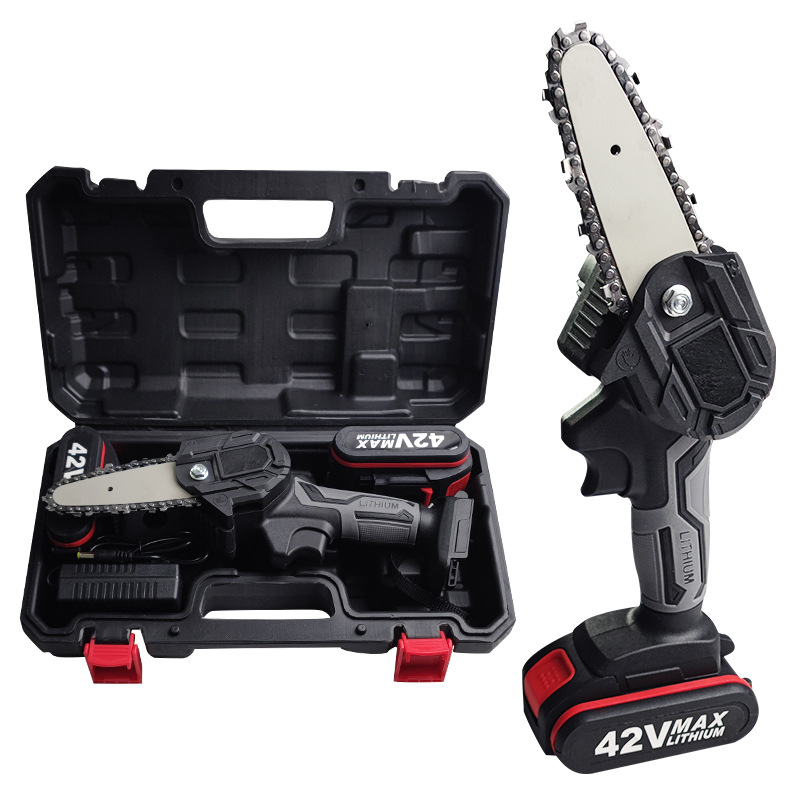 Handheld mini 4 - 6'' charging woods cutting Lithium battery portable electric chain saws garden pruning saw machines Chainsaw