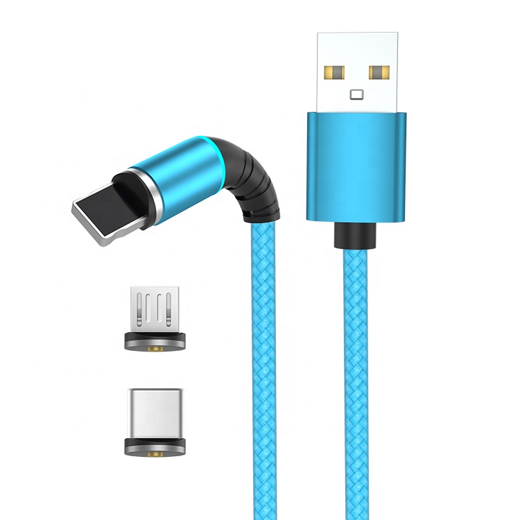Wik-YT DDP 3 в 1 сетчатый Плетеный 360 телефон 3 в 1 Магнитная Зарядка Тип C Micro кабель USB 1 м 2 м 10 футов