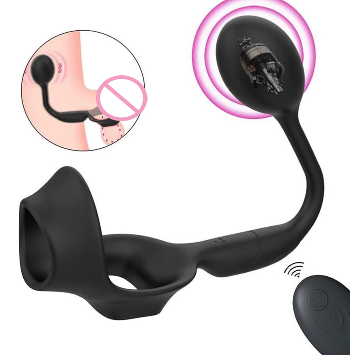 10 Frequency Vibration Remote Control Prostate Massager Vibrator Anal Sex Toys Butt Plug For Man Wearable Anal Plug