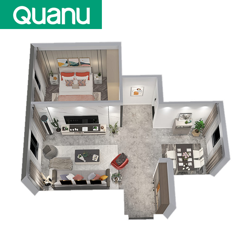 QFS15 Sofa+coffee table+TV cabinet+dining table +beds+warbore home high chinese home interior furnitures