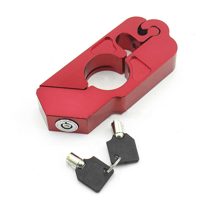 Aluminum Alloy lock anti theft motorcycle handlebar Brake Lever Grip cercurity Lock