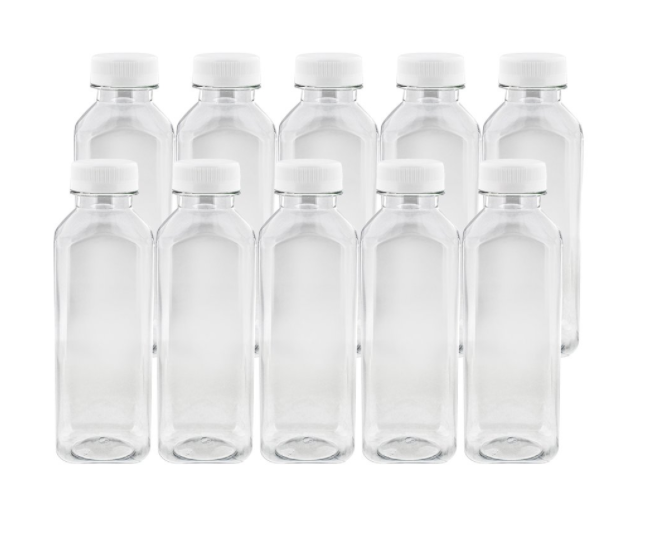 Manufacturer empty clear plastic PET Juice Bottle/ Beverage Drink Container/ Smoothie Bottles Drink Juice Bottle with Lid