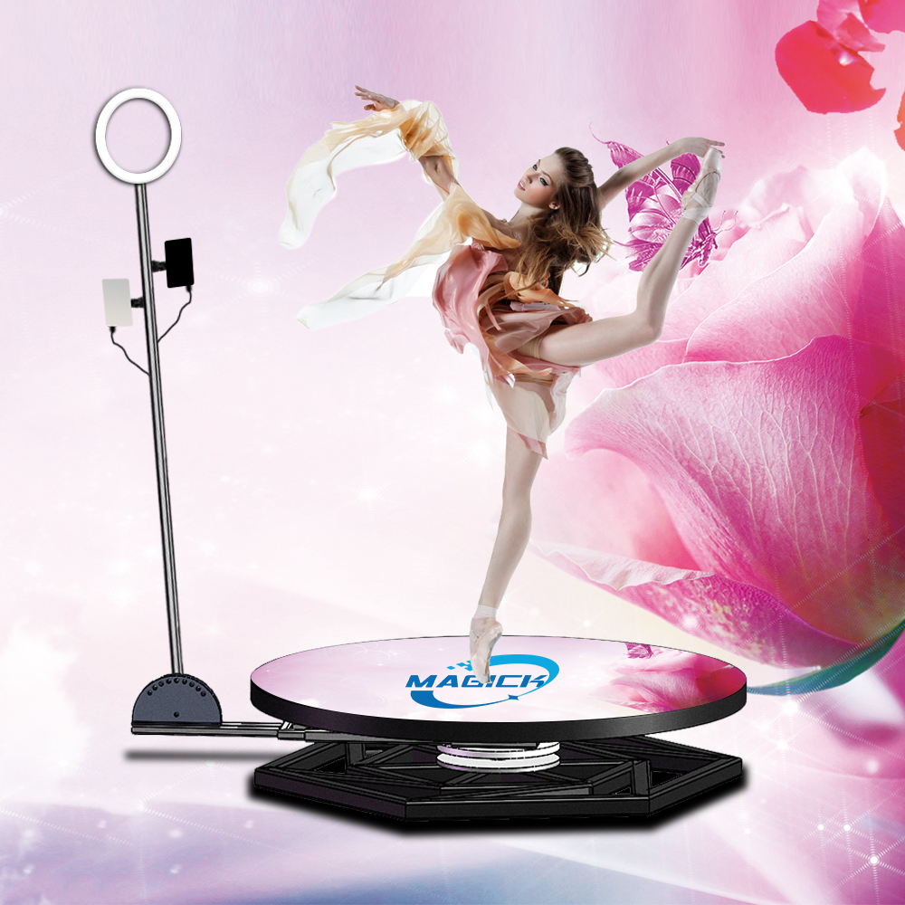 Revolve 360 Video Booth Stand Automatic Rotating 360 kiosk Photobooth Spinning 360 Photo booth
