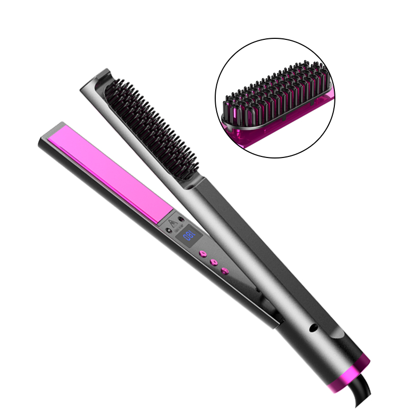 LDY Beauty care продукт USB перезаряжаемый беспроводной выпрямитель для волос щетка и расческа для выпрямления волос уход за волосами