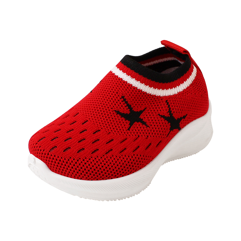 Customizable 20-36 lightweight casual children's shoes, mesh fly-knit baby shoes, children's shoes