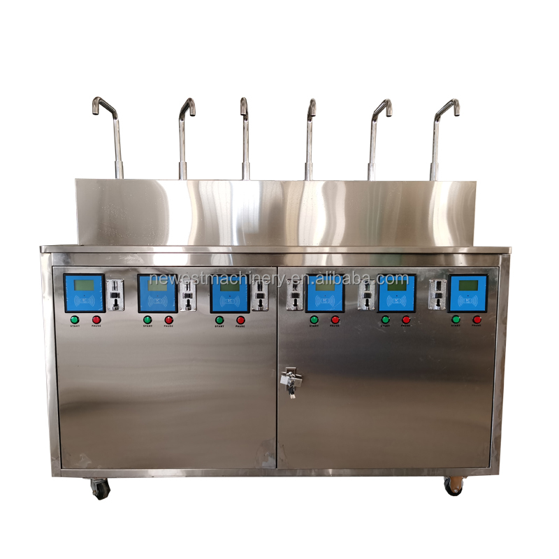 Multi head station coin operated water vending machine,water refilling station machine