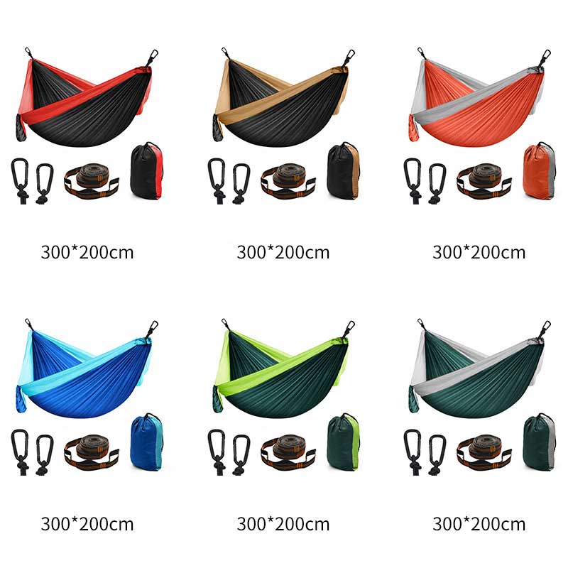 Outdoor camping hammock parachute Cloth 300*200 double camping hammock