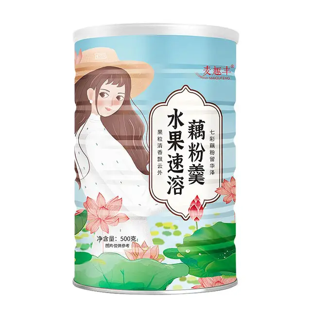 High quality health food factory wholesale customized nutritional breakfast fruit instant lotus root soup