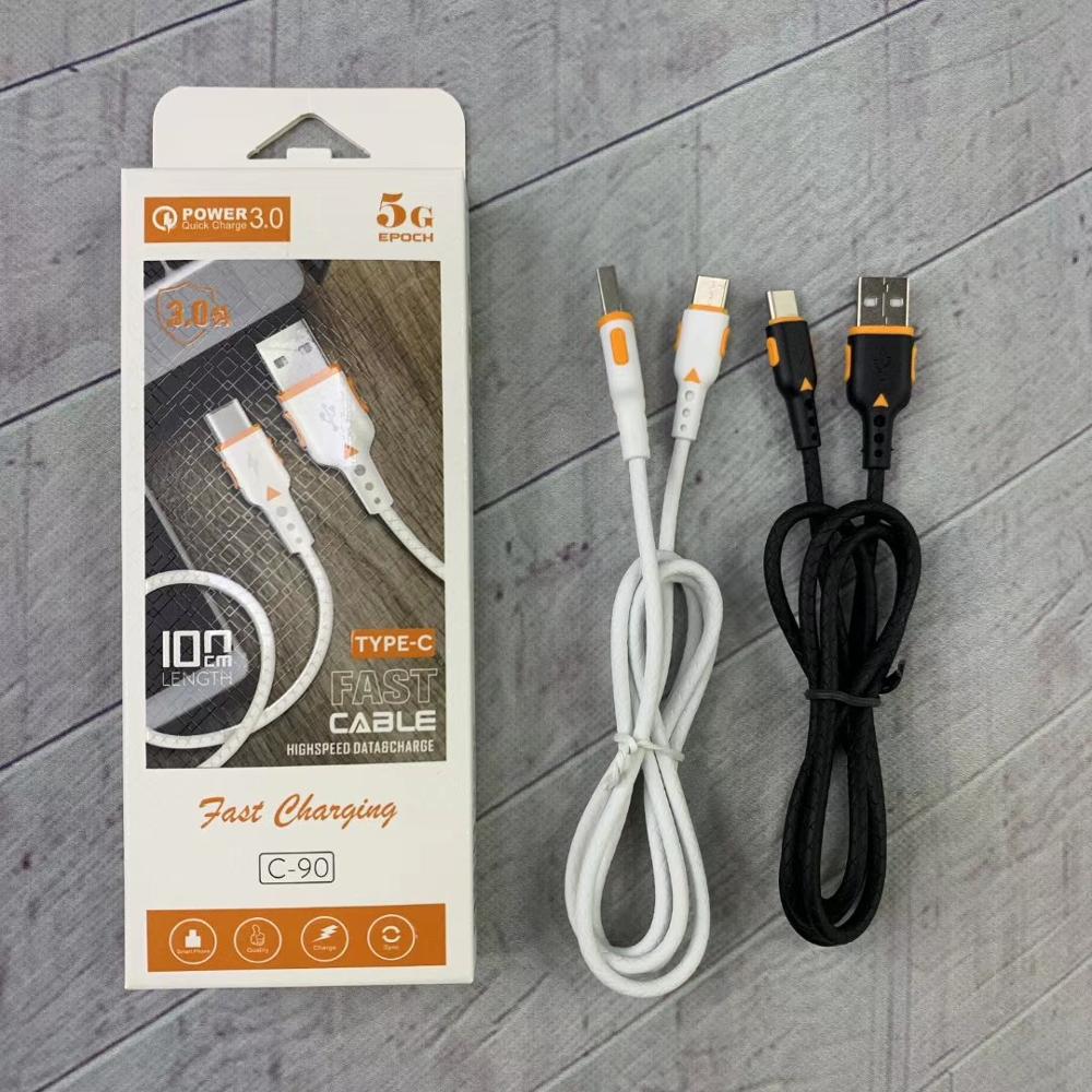 Прочный 1 метр ТПЭ Плетеный Красочный Тип C Micro Usb кабель для передачи данных IOS зарядный кабель