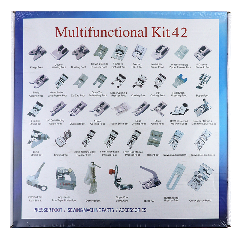 Multi-functional sewing machine accessories multi-type 32 PCS 42 48 52 62 hardcover press foot set home Sewing tool