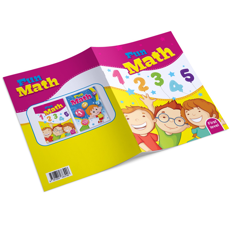 High Quality Custom Book Printing Preschool Educational Children Activity Workbook Exercise Book Text Book Printing Service