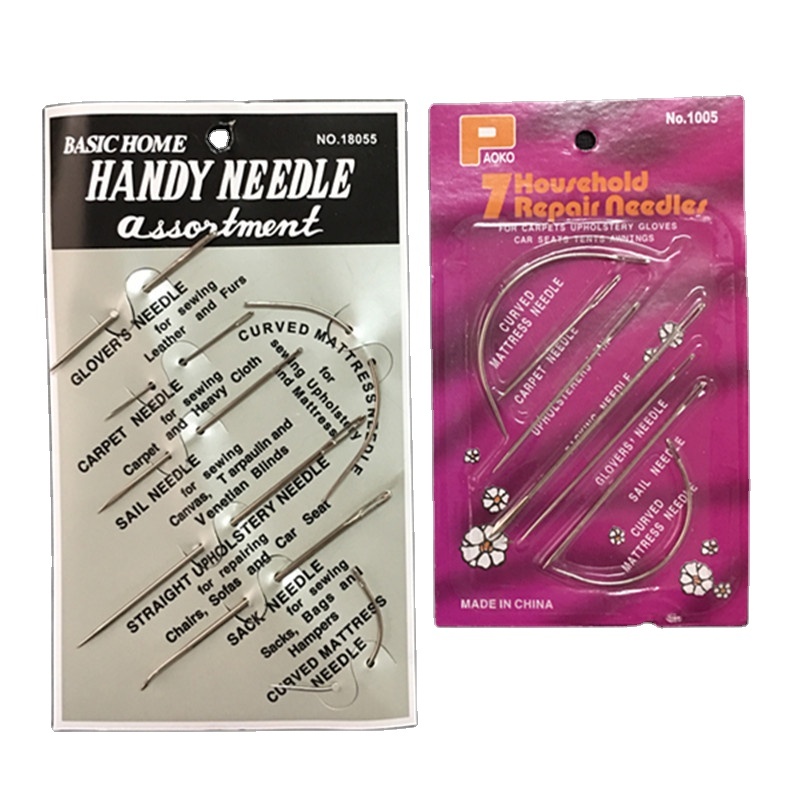 7pcs/set Triangular Needle Curved Needle Multi Functional Manual Leather Multi-purpose Hand Sewing Needle Set