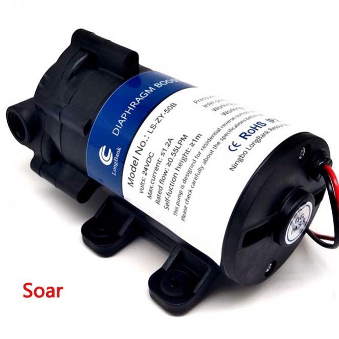 Soar Factory High Quality 24V Dc Ro Pump 50 Gpd Booster