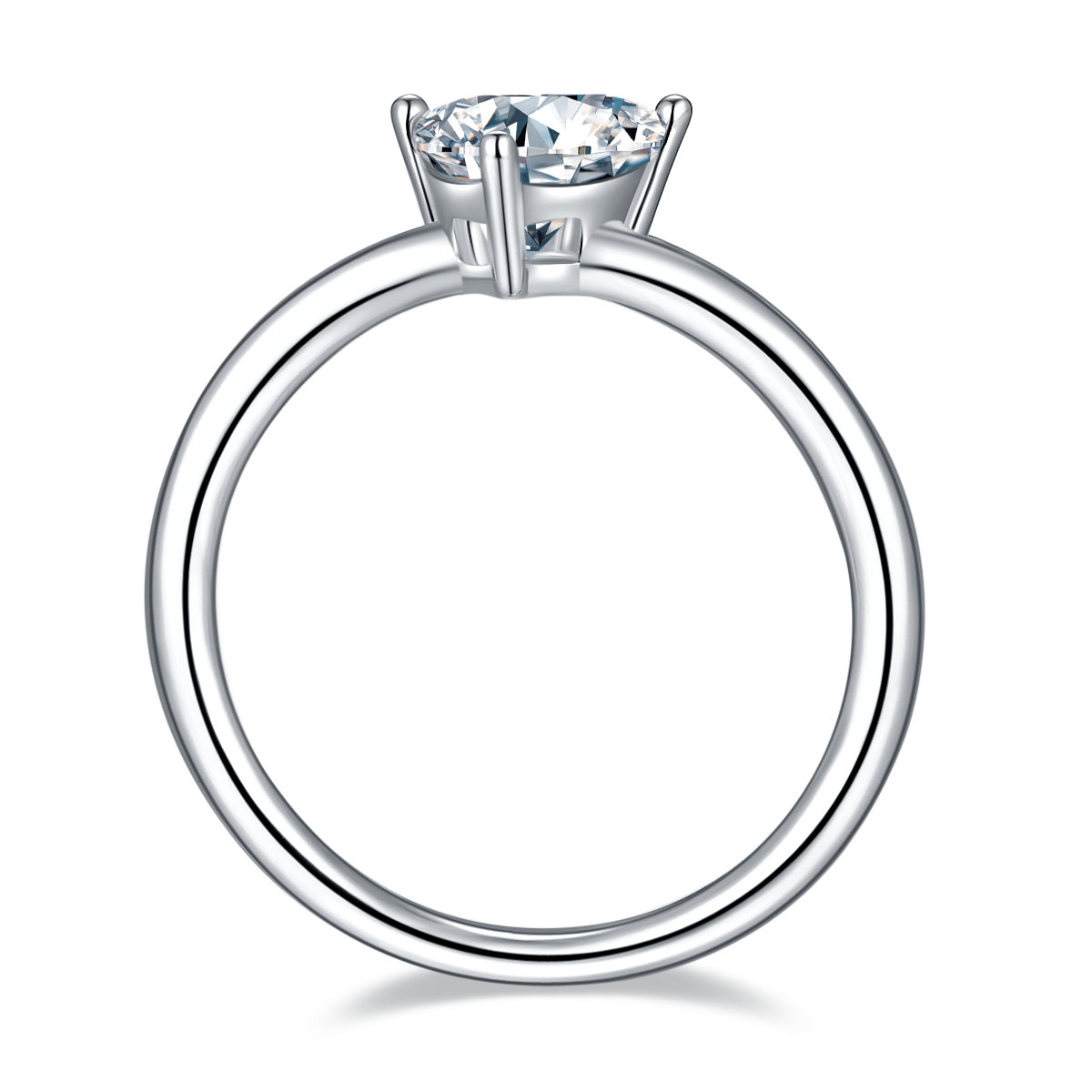 Wholesale price 18K gold trillion shape luster shinning 1 carat D quality moissanite couple wedding ring ring for woman