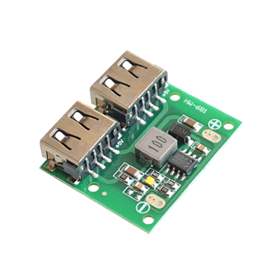 12V 24V 5V розетка с переключателем 3A DC-DC двойного автомобиля зарядное напряжение зарядки Модуль HW-681
