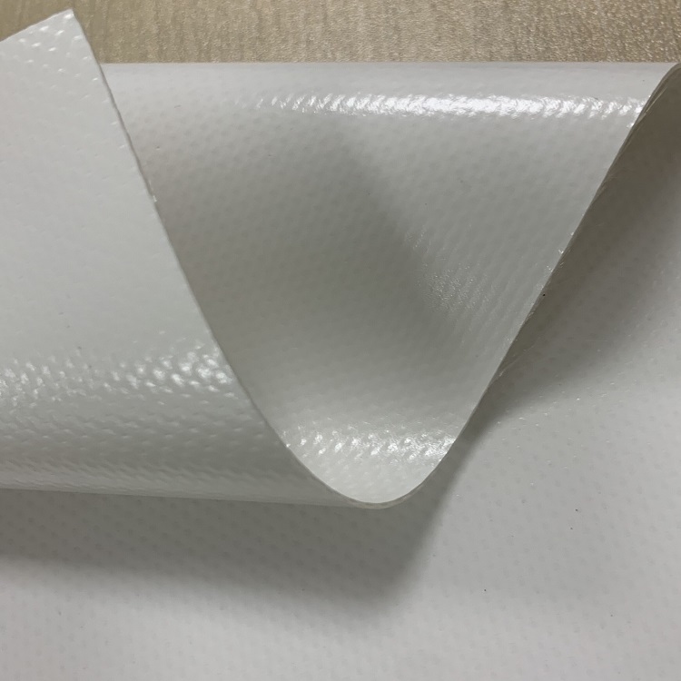 anti flame white PVC knife coated tarpaulin for tent membrane structure roofing shelter /truck cover