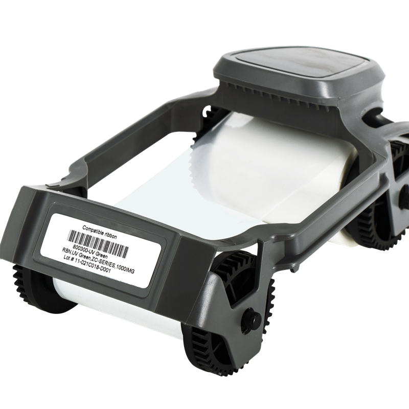 800300 УФ-зеленая лента 1000 принтов для принтера Zebra ZC100 ZC150 ZC300 ZC350 ID Card Printer