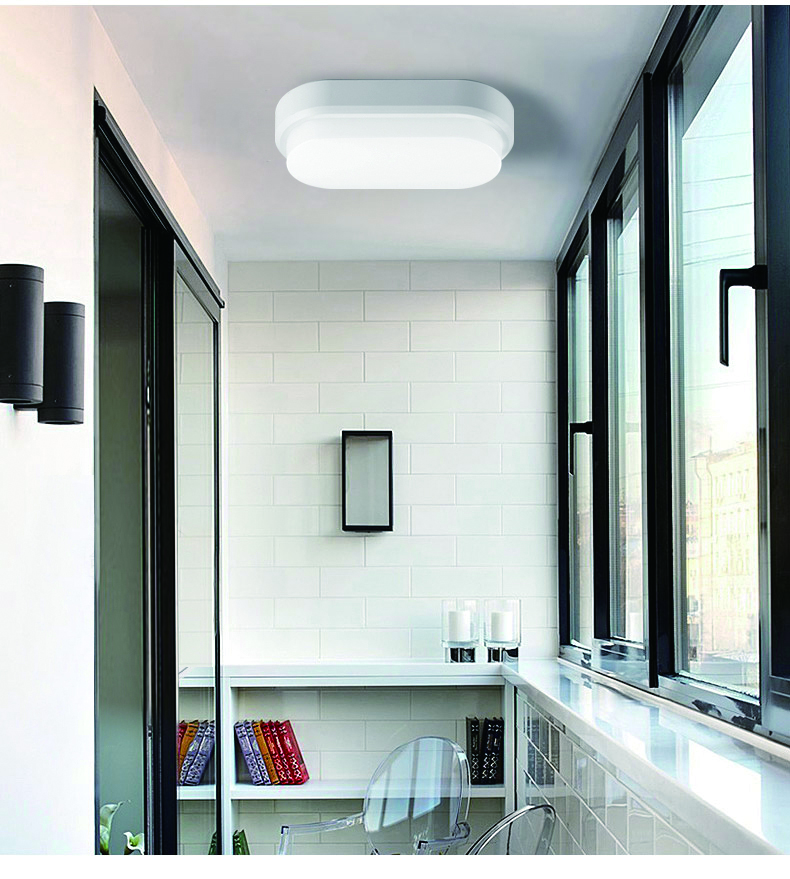 Горячая продажа наружное настенное освещение 8w 12W 18w bulkhead led освещение водонепроницаемый потолочный светильник
