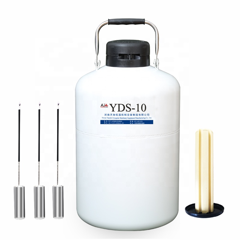 yds10 sheep semen tank stainless steel 10l flask liquid nitrogen container 10 liter