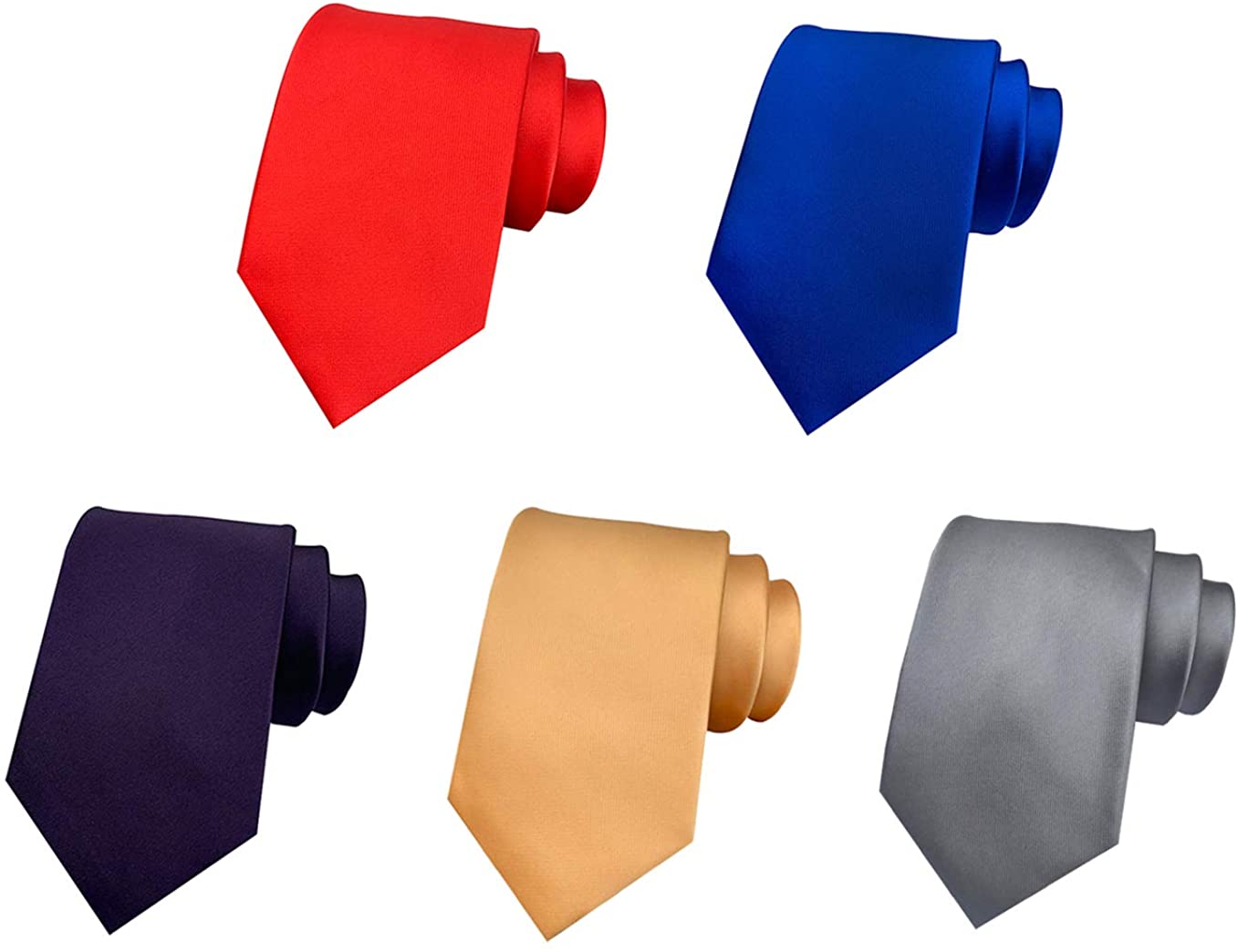Handmade 146cm*8cm Men's Necktie Wedding Classic Solid Color Silk Tie Woven Jacquard Red Blue Black Neck Ties