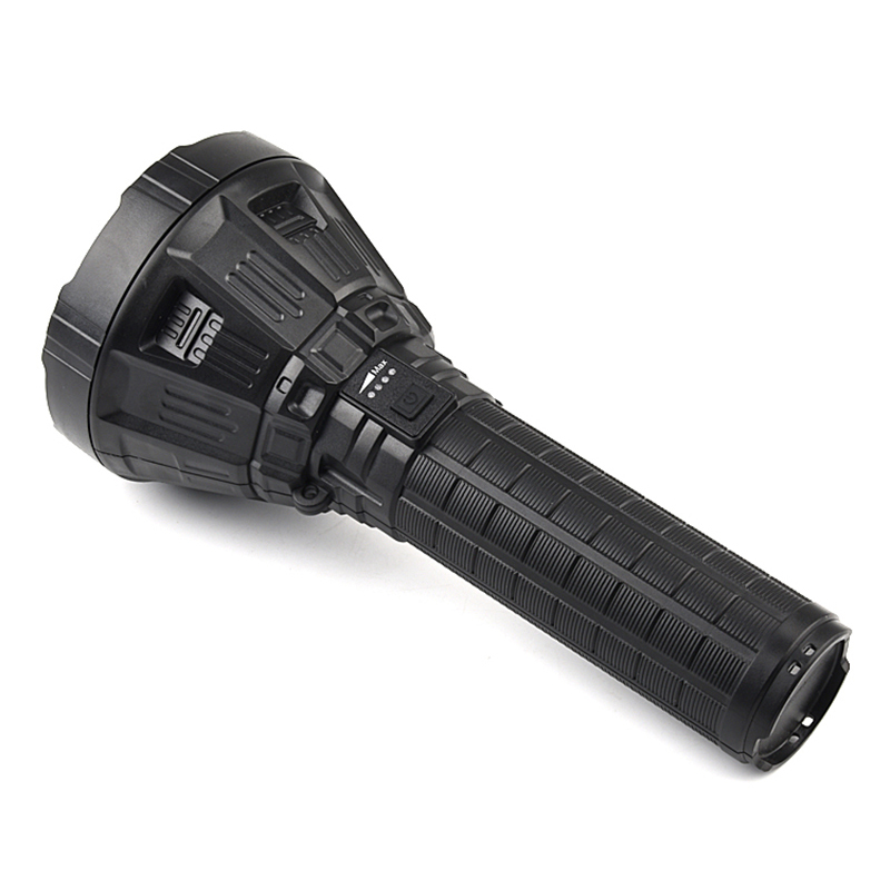 torch lep right angle tazer police 26650 battery baseball bat logo projection high lumens xhp70.2 diving spares flashlight