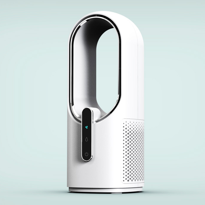 Новое поступление, безлопастный портативный вентилятор с usb-зарядкой, безлистные настольные вентиляторы с низким уровнем шума, настольный перезаряжаемый безлопастный вентилятор