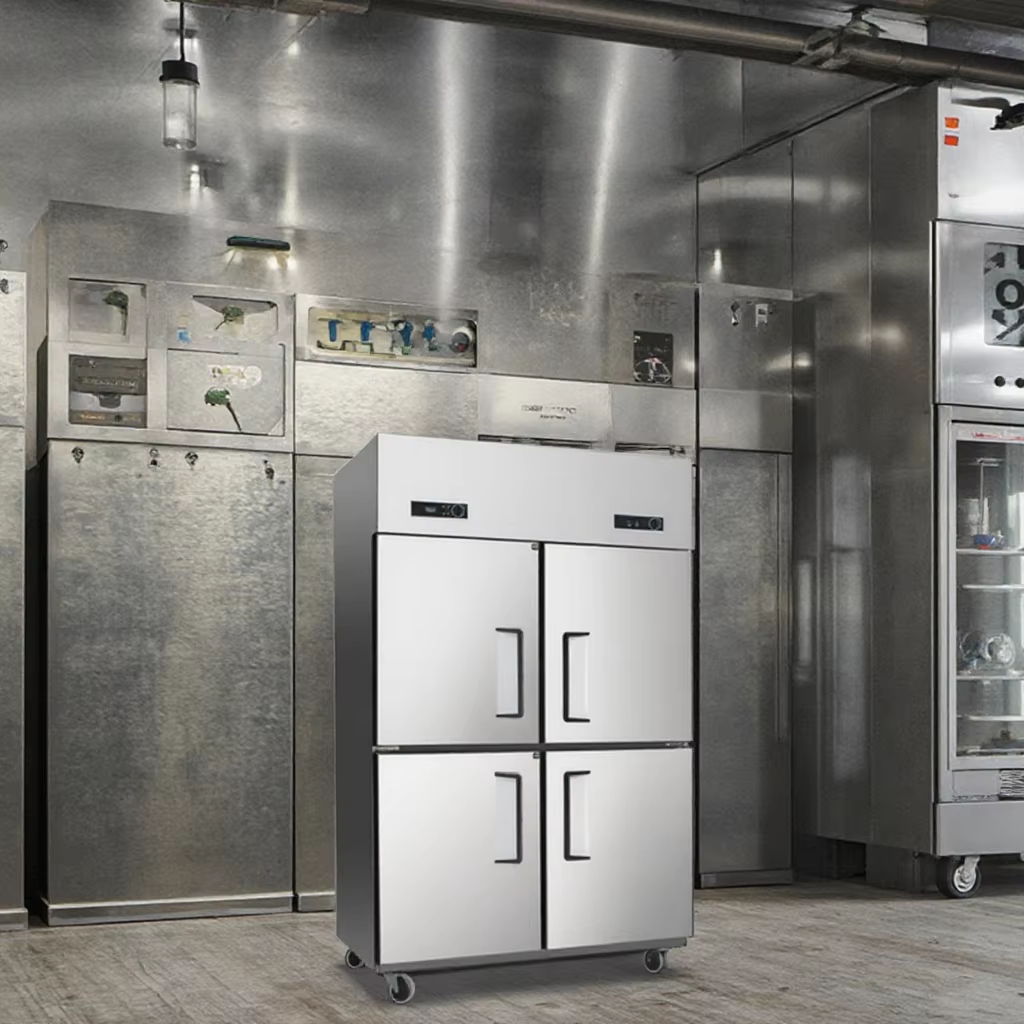 Commercial Kitchen Stainless Steel Refrigeration Equipment Freezer and Freezer with Adjustable Shelf ROHS Certified