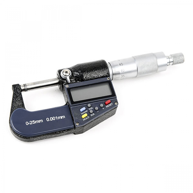 0 - 25mm Portable Electronic Deep Throat Digital Micrometer 0.001mm
