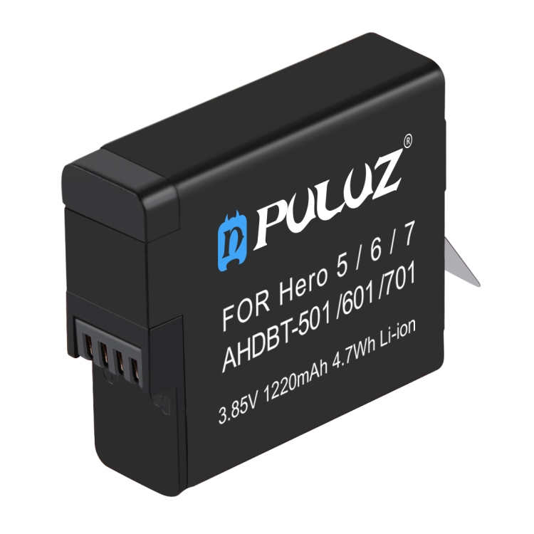 Оптовая продажа PULUZ для GoPro HERO7 черный/7 Белый/7 серебро/6 /5 AHDBT-501 3,85 V 1220mAh литий-ионная аккумуляторная батарея