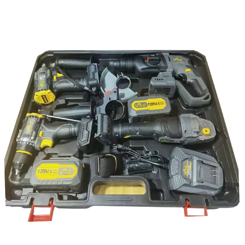 Power drill set of China factory, portable brushless cordless drill, lithium battery power tool kit