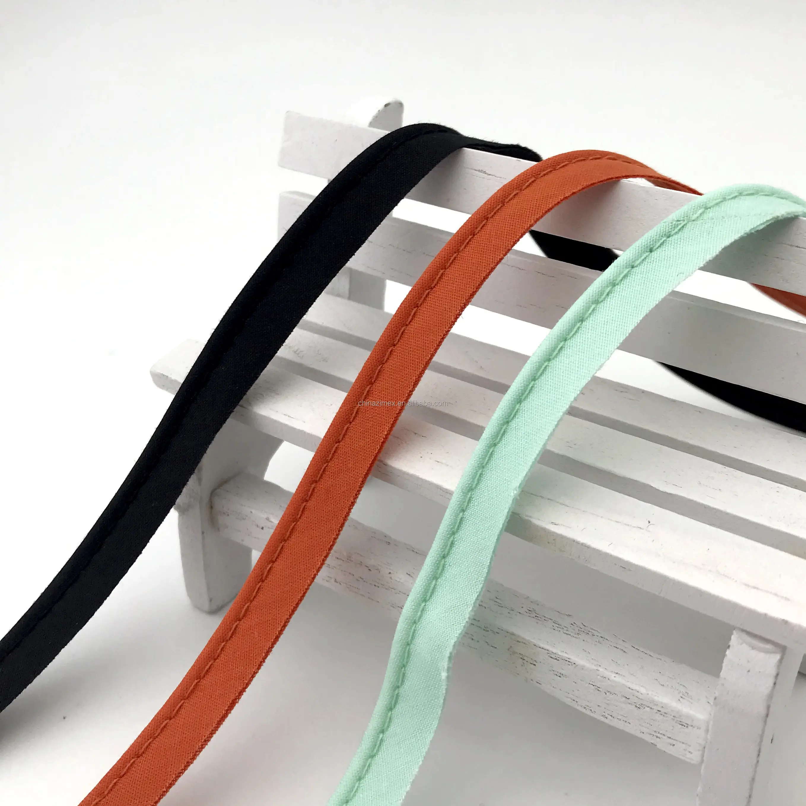 10mm high quality polyester/cotton bias piping piping tape for home textile products