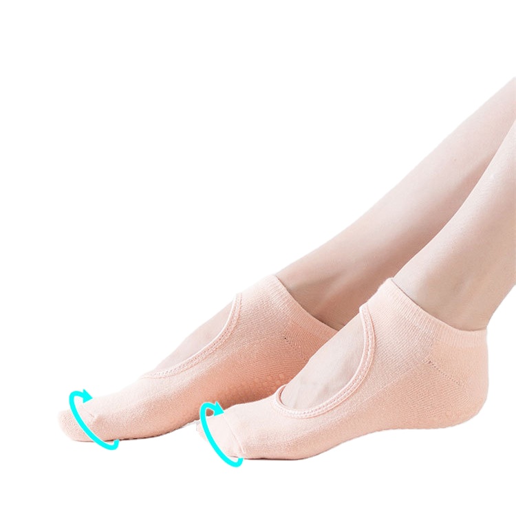2021 Hot Dispensing Thicken Backless Ballet Pilates Sports Non-slip Towel Cotton Socks Adult Toeless Yoga Socks