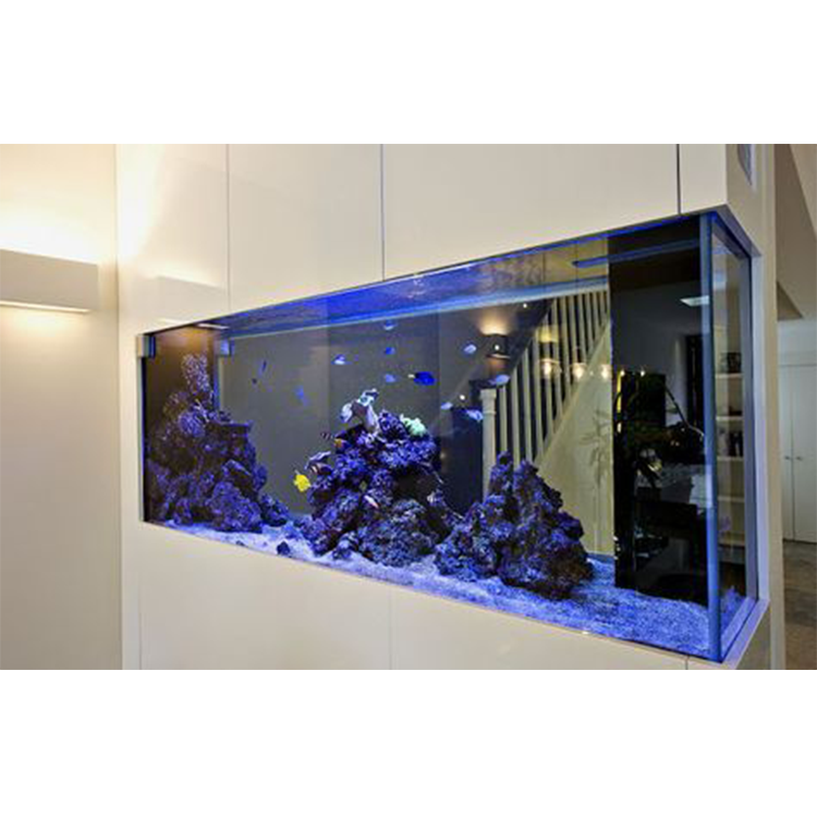 living room home glass partition shoe cabinet large ultra white bullet ecological fish tank aquarium&