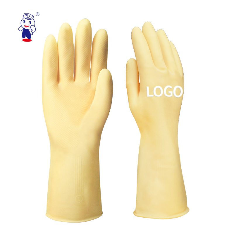 Latex Household Gloves Medium Thickness Rubber for Cleaning House Winter Fall Spring Summer Kitchen Dish Washing