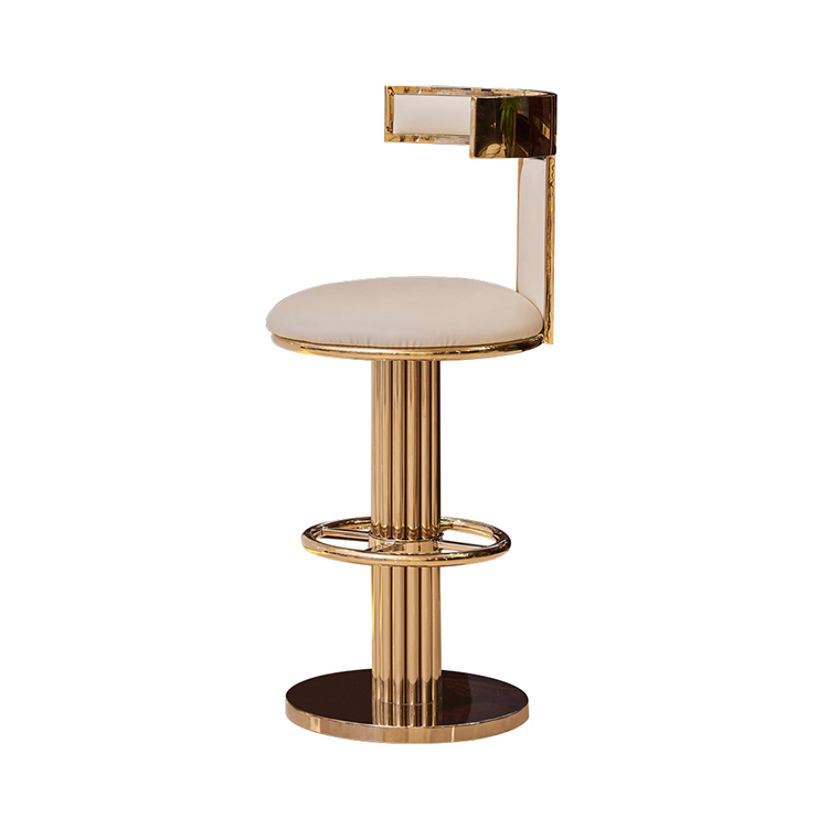 Modern Counter Height Adjustable Nordic Stainless Steel Bar Chairs Stools Luxury High Chairs For Counter Home Vintage Bar Stool