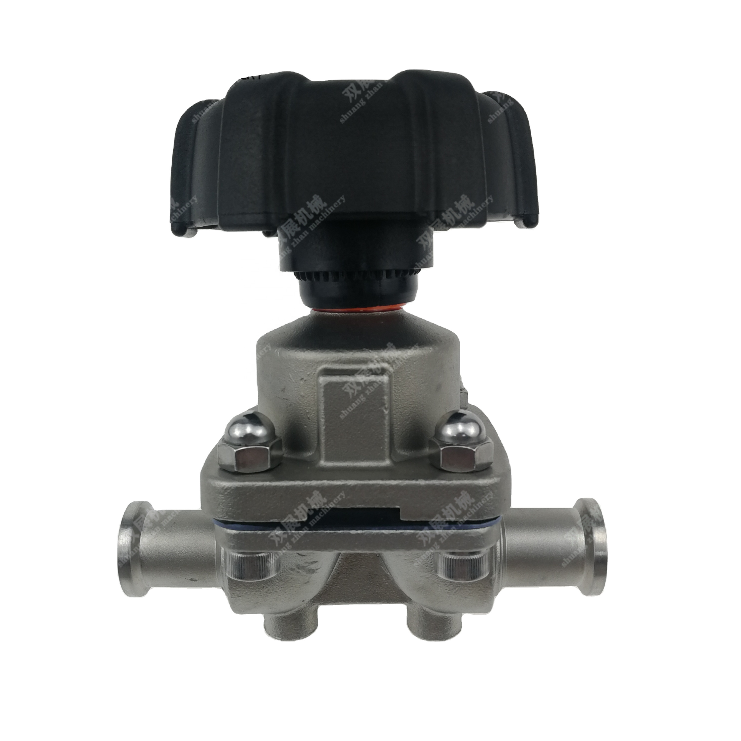 3/4" Plastic Hand Wheel Type Diaphragm Valve Sanitary Stainless Steel 316L Tri-Clamp Manual Diaphragm Valve Silicone