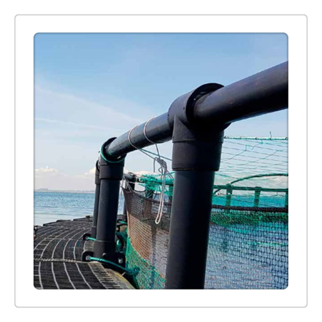Hdpe плавающий рыбоводства для сетчатой клетки HDPE кронштейн для Тиляпии
