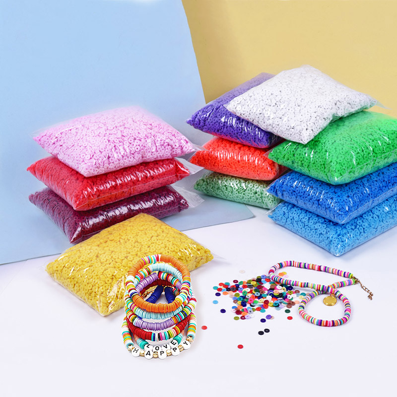 Cheap Plastic Bags In Bulk Handmade DIY Crafting Soft Pottery Slice Beads Personalized Jewelry Making Tool Kit