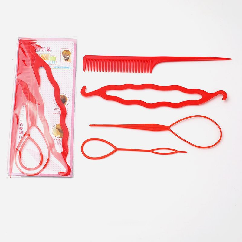 Braided Hair Tool Set Ponytail Maker French Braided Hair Salon Comb Tool for women