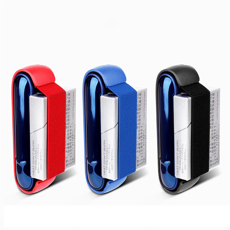 Черный, красный, синий чехол из искусственной кожи для IQOS 3,0 Duo, чехол с зажимом, держатель для хранения, оптовая продажа