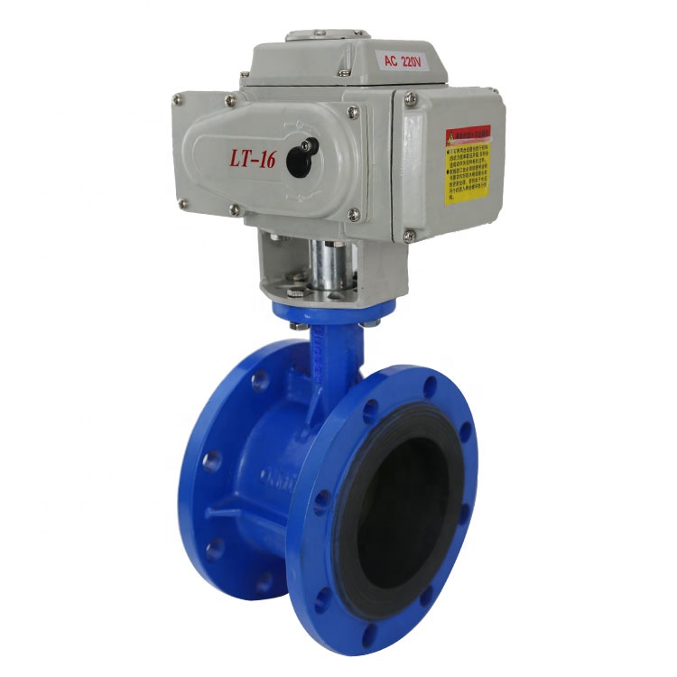 Bundor 12v 8 Inch Electric Actuator Flange Type Butterfly Valve Electric Valve For Water price