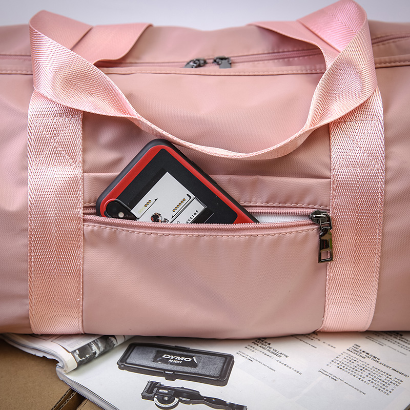 unisex Large Capacity Duffel Sports Bag Custom logo women pink sport crossbody duffle pink gym bag for girls gym