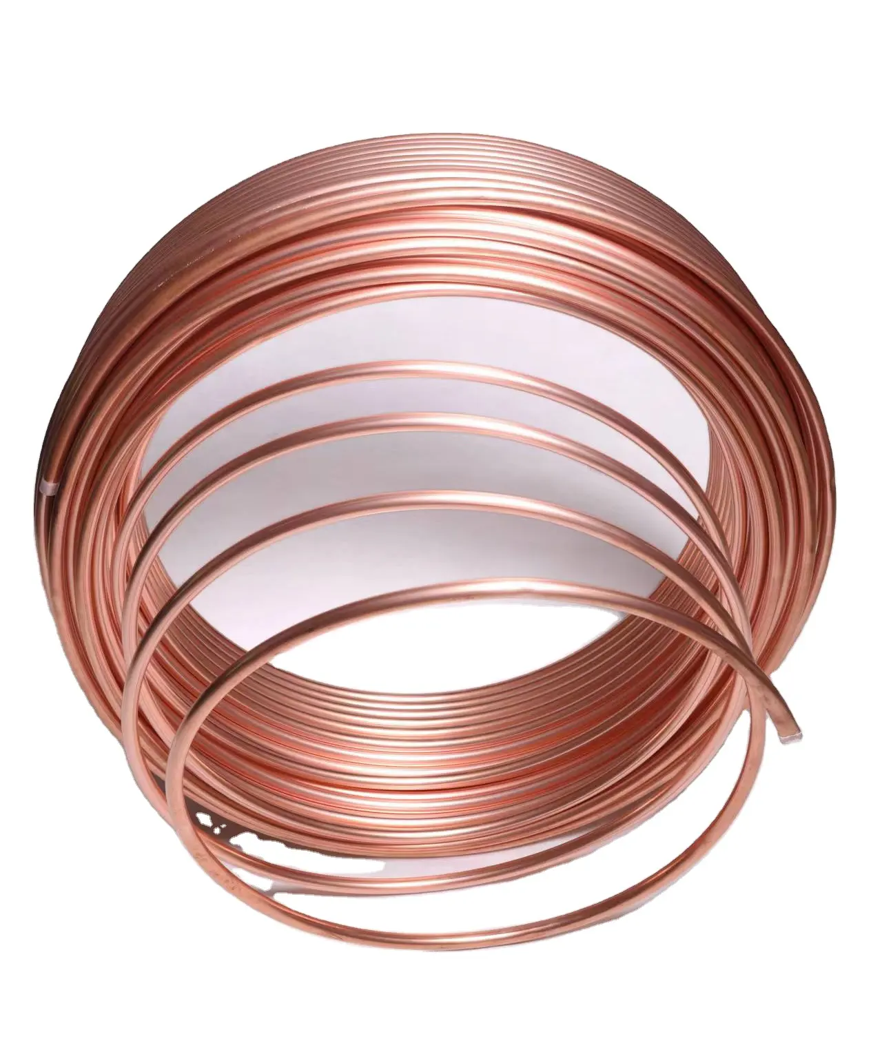 Low price Air condition pancake coil copper pipe 3/8 inch 3/4 inch oxygen copper tube