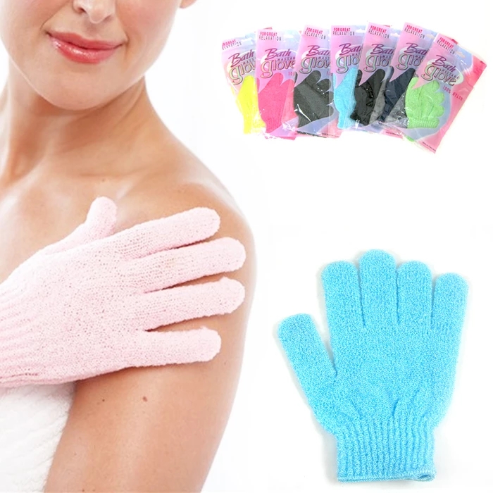 Нейлоновая Щетка Deliwear для глубокой очистки кожи, перчатки для душа в ванной