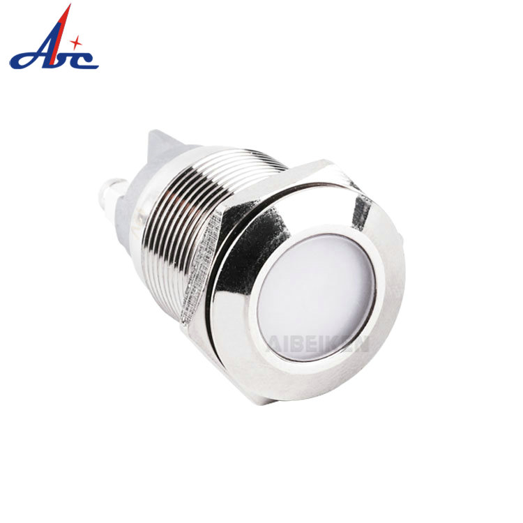waterproof 22mm Stainless Steel red green blue yellow white Signal Lamp metal indicator light